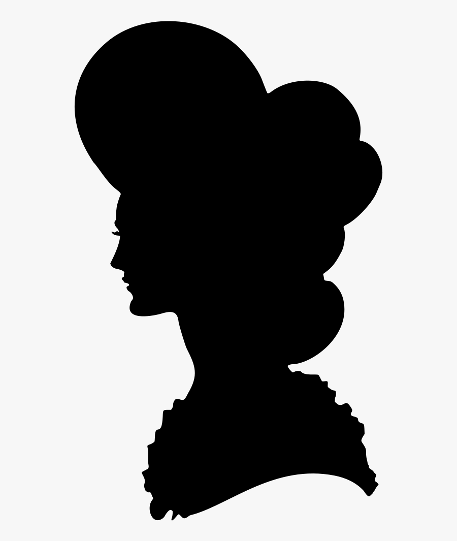 Pompadour Hair Style Silhouette - Silhouette, Transparent Clipart