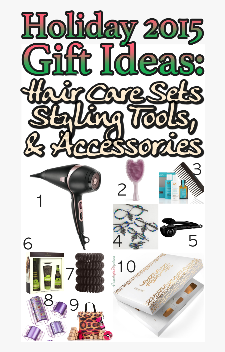 Here Are 10 Hair Care Products, Styling Tools And Accessories - Poster, Transparent Clipart