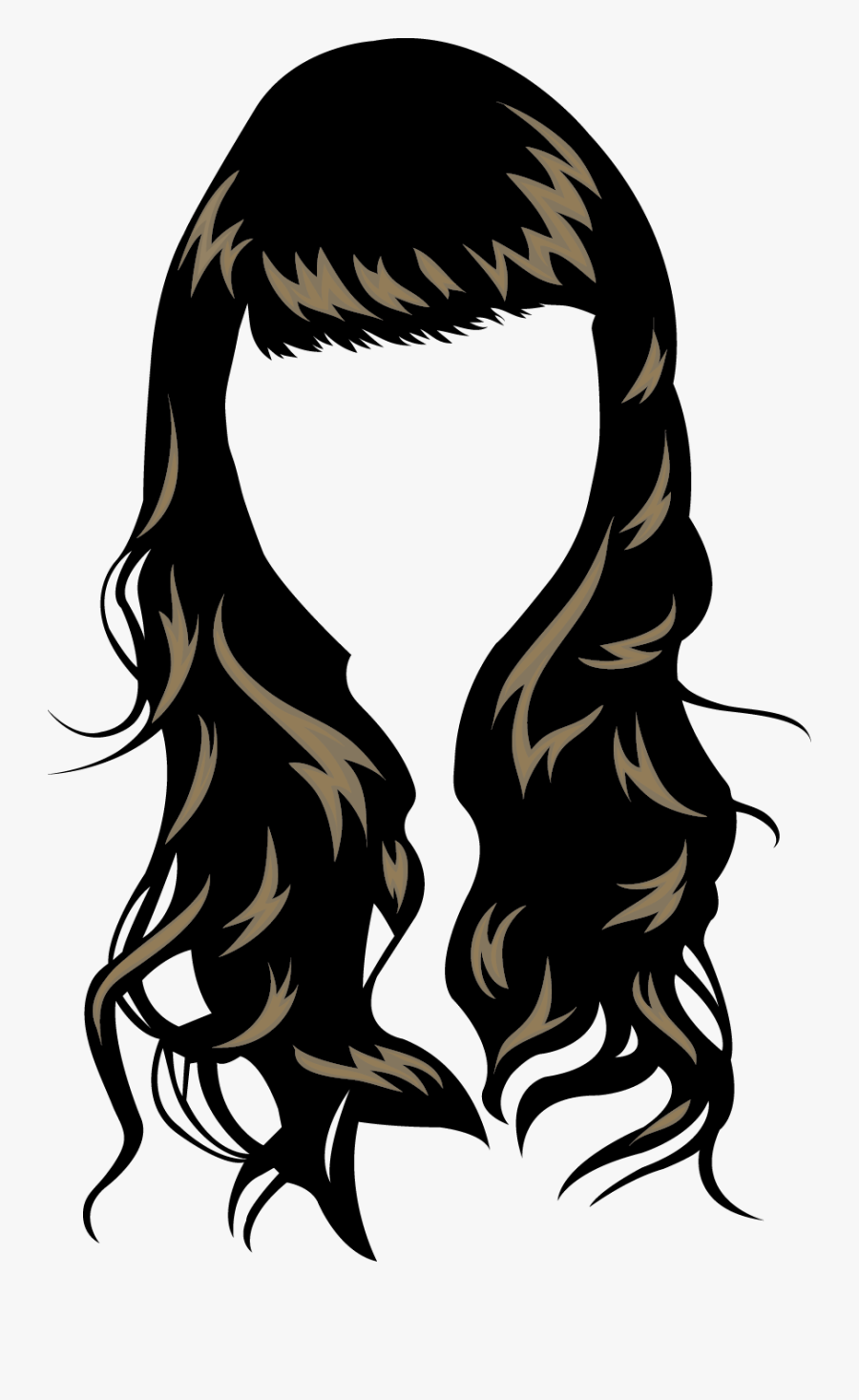 Hair Png Download - Girl Hair Vector Png, Transparent Clipart