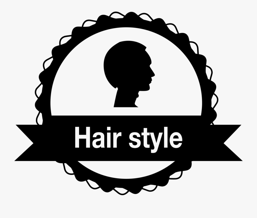 Hair Salon Badge - Hair Cut Logo Png, Transparent Clipart