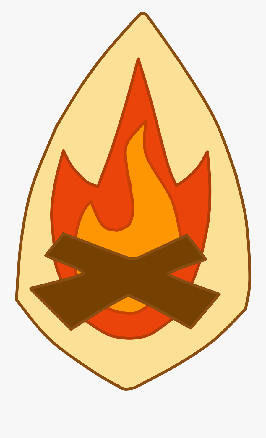 Campfire Clipart Fireside Pencil And In Color Campfire - Phineas And Ferb Fireside Girl Patches, Transparent Clipart