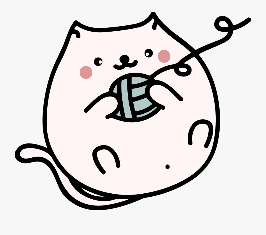 Sketch Of Cute Fat Cat, Transparent Clipart