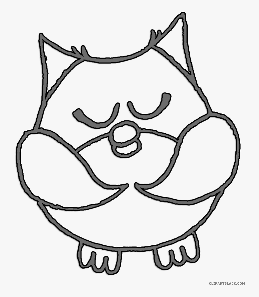 Snowy Owl Clipart Night Owl - Snowy Clipart Black And White, Transparent Clipart