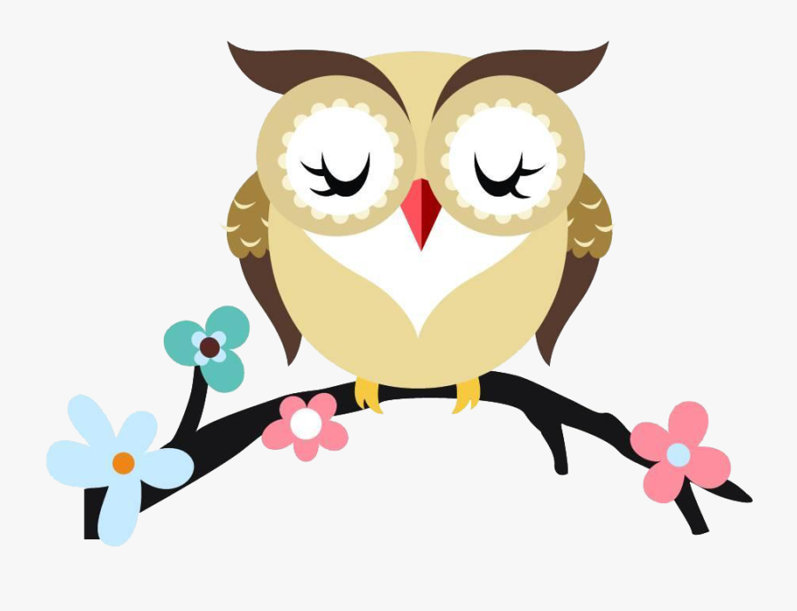 Owl Cartoon Branch Royalty Free Royaltyfree Transprent - Cartoon Owl On Branch, Transparent Clipart