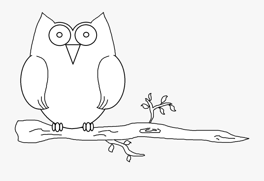 Cartoon Clipart Black And White Owl, Transparent Clipart