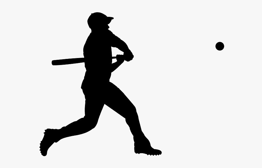 Softbal Silhouet, Transparent Clipart