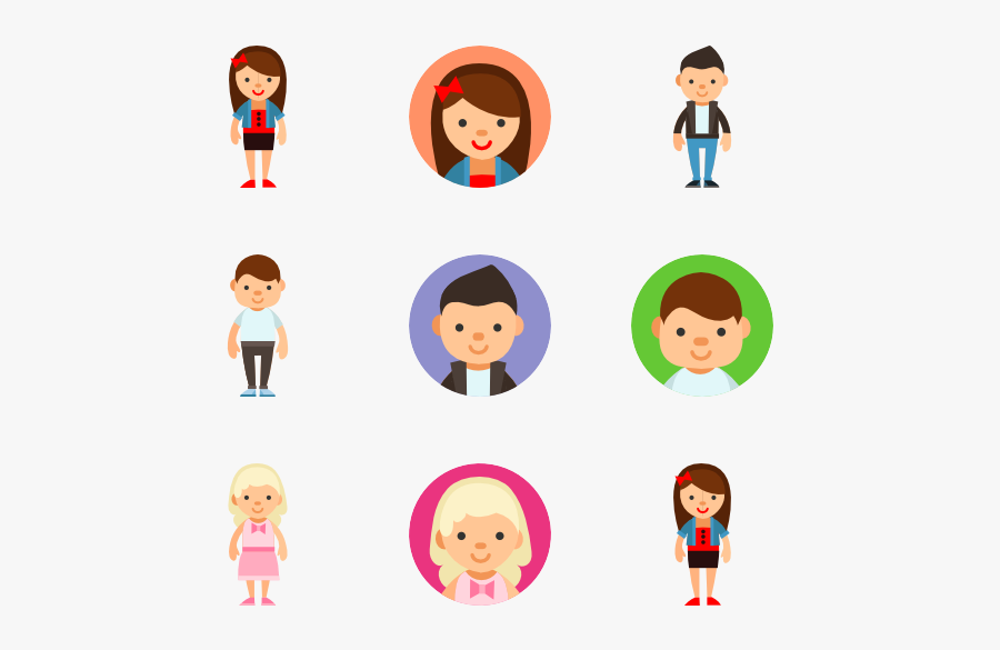 Cartoon,people,clip Character,sharing - Icon Children, Transparent Clipart