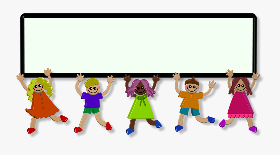 Happy, Smile, Smiling, People, Kids, Children, Cute - Childrens Clipart Border, Transparent Clipart