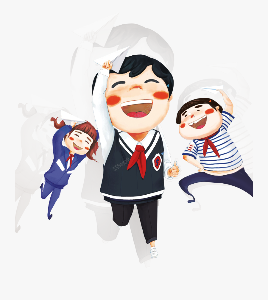 Hand Drawn Student Decorative Free Png Download - Children Creative Poster Design, Transparent Clipart