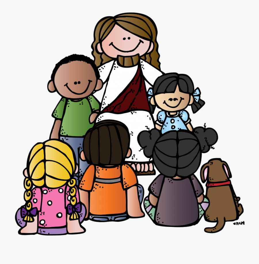 Download Pretty Jesus With Children Clip Art - Jesus Melonheadz, Transparent Clipart