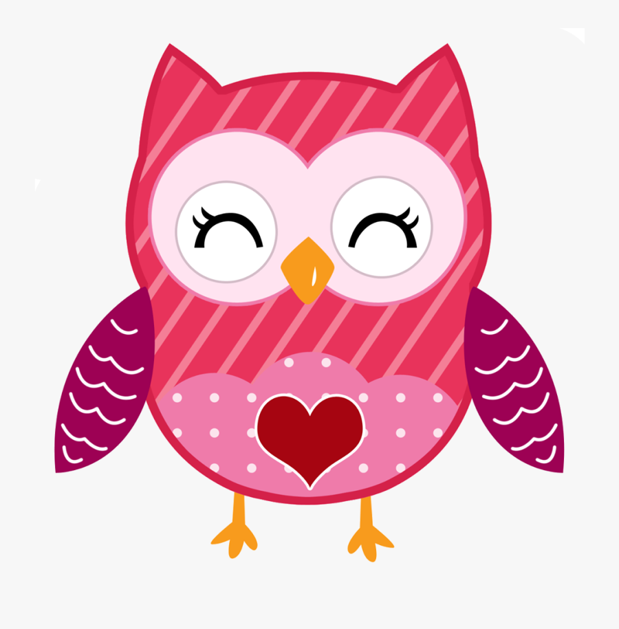 Valentine Owl Clipart, Transparent Clipart