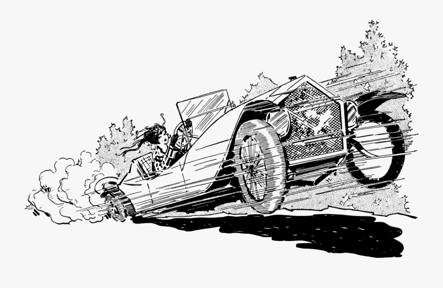 Sports Car Compact Car Classic Car Chevrolet Cc0 - Fast Car Clipart Black And White, Transparent Clipart