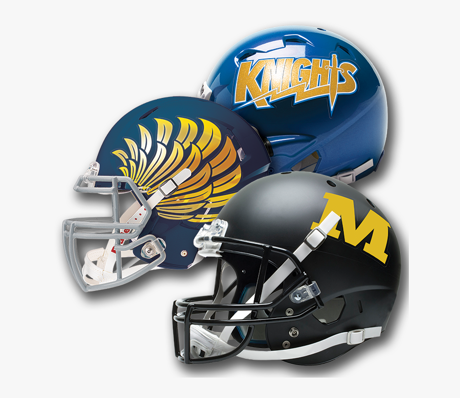 Full Headdress Football Helmet Matte, Chrome & Metalflake - Sword Football Helmet Logo, Transparent Clipart