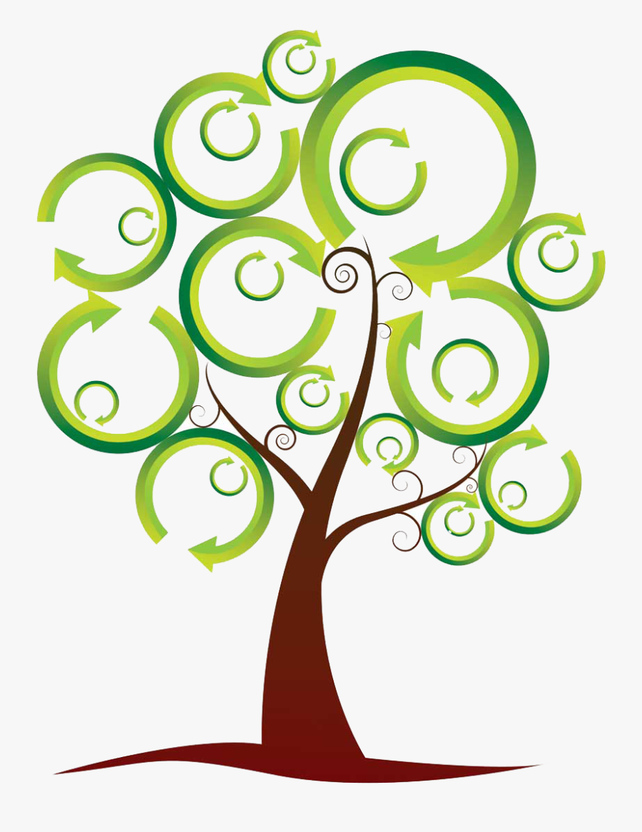 Reduce Reuse Recycle Tree, Transparent Clipart