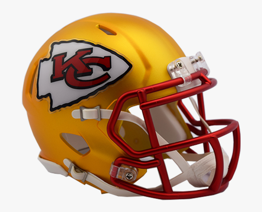 Transparent Football Helmet Front Clipart - Kansas City Chiefs Mini Helmet, Transparent Clipart