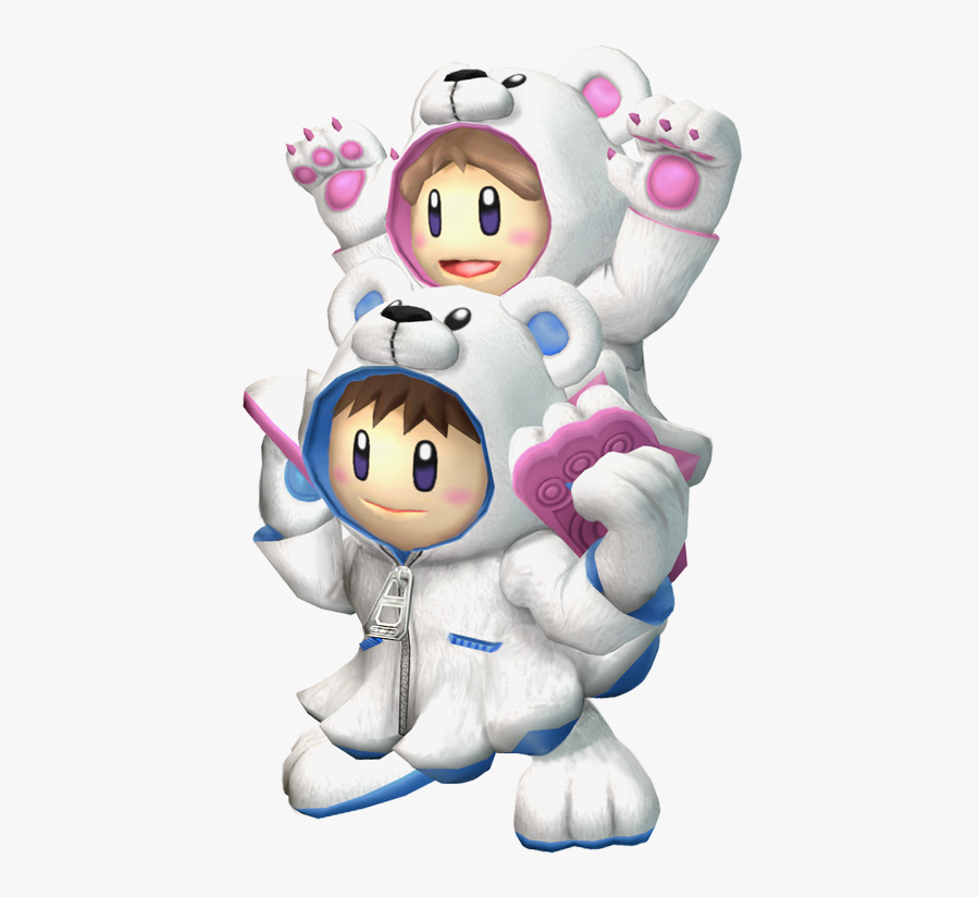 Super Smash Bros - Ice Climbers Bear Climbers, Transparent Clipart