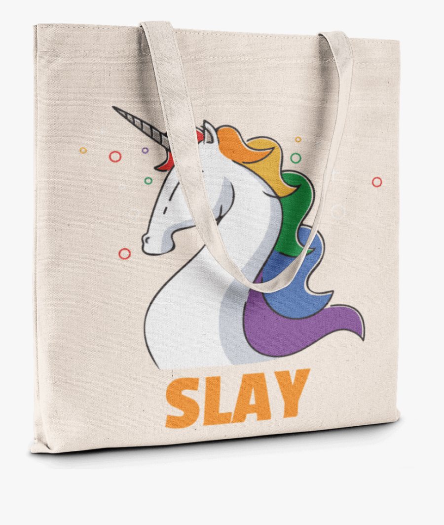 Unicorn Tote Bag Header - Cartoon, Transparent Clipart