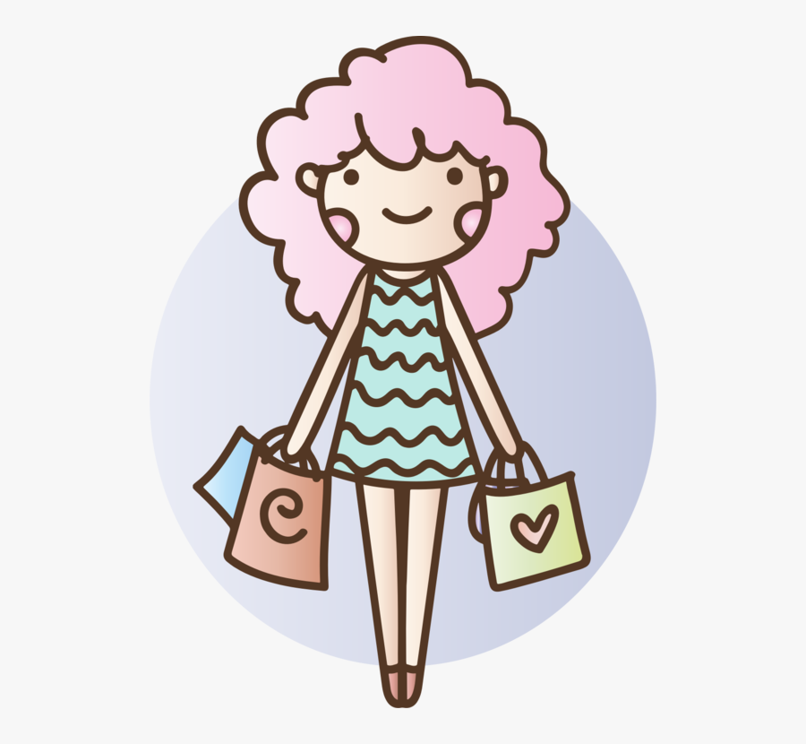 Transparent Shopping Girl Clipart - Shopping, Transparent Clipart