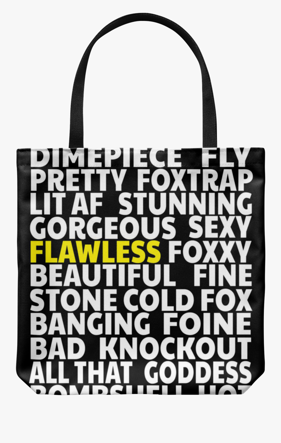 Girl, You Fine - Tote Bag, Transparent Clipart