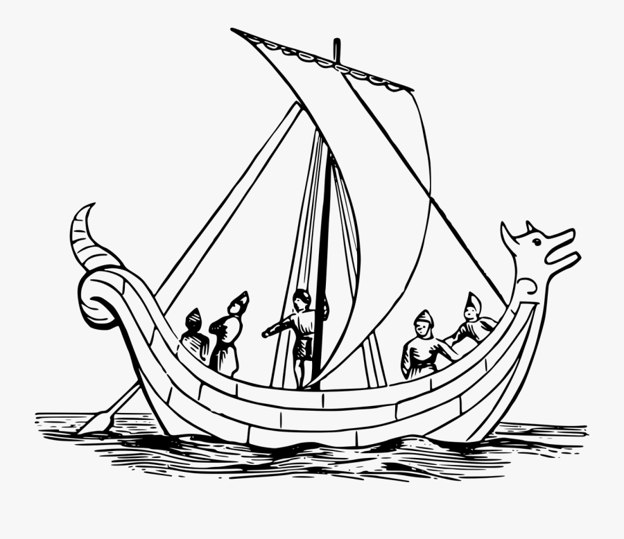 Caravel,ship,boat - Anglo Saxon Ship, Transparent Clipart