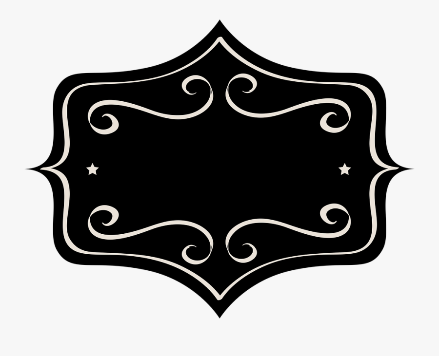 Fancy Label Template - Logo Kosongan Vector, Transparent Clipart