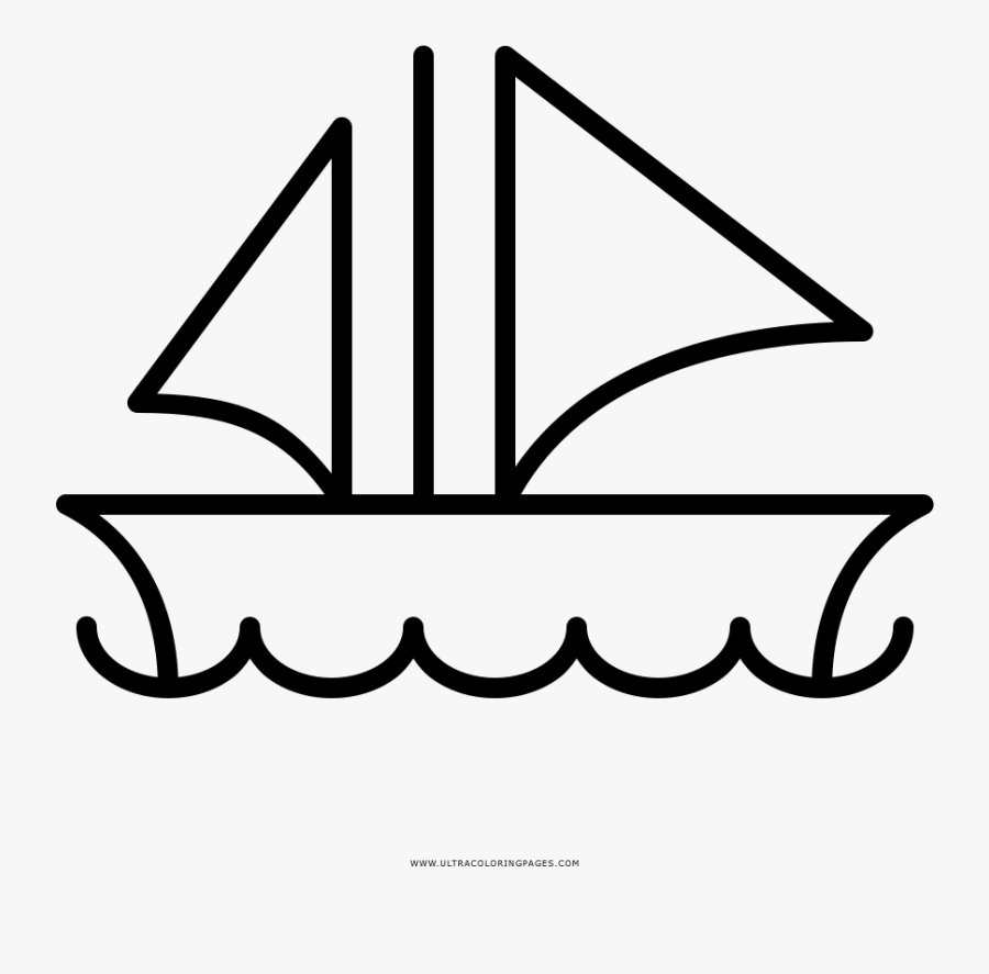 Sail Boat Coloring Page - Iclone 7 Logo Vector, Transparent Clipart
