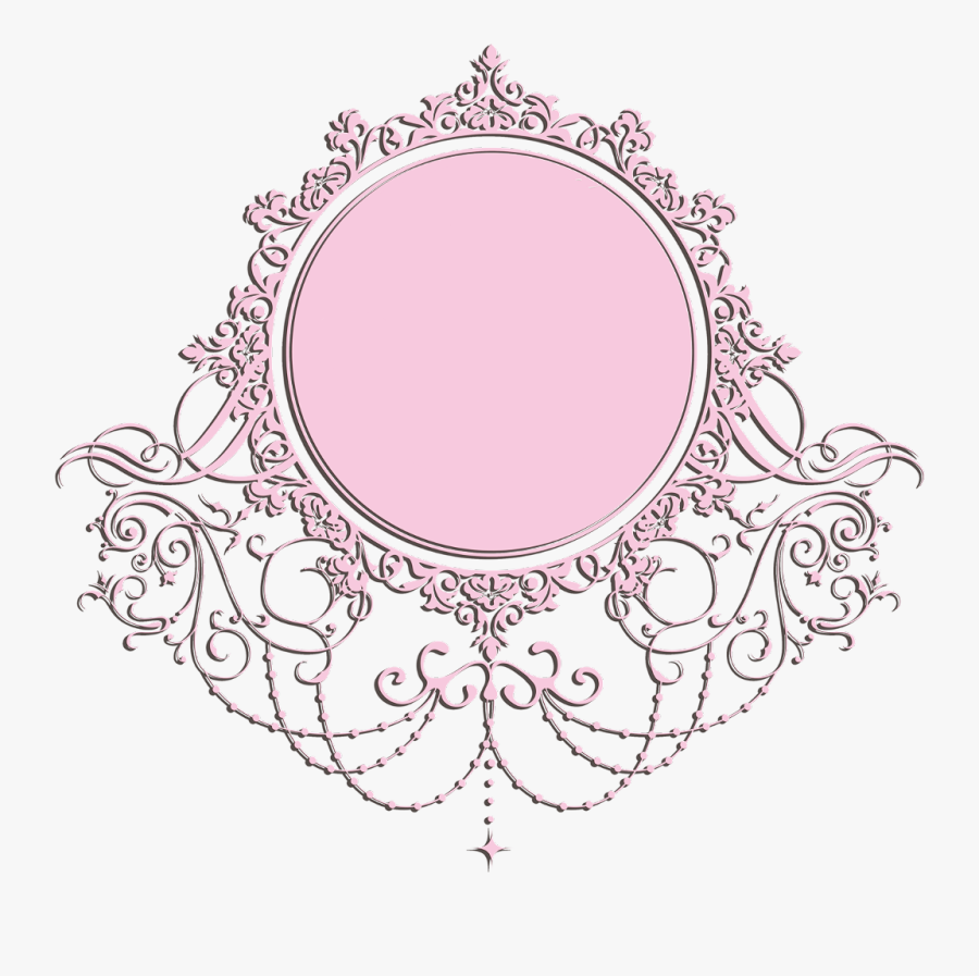 Transparent Label Frame Png - Pink Vintage Frame Png, Transparent Clipart