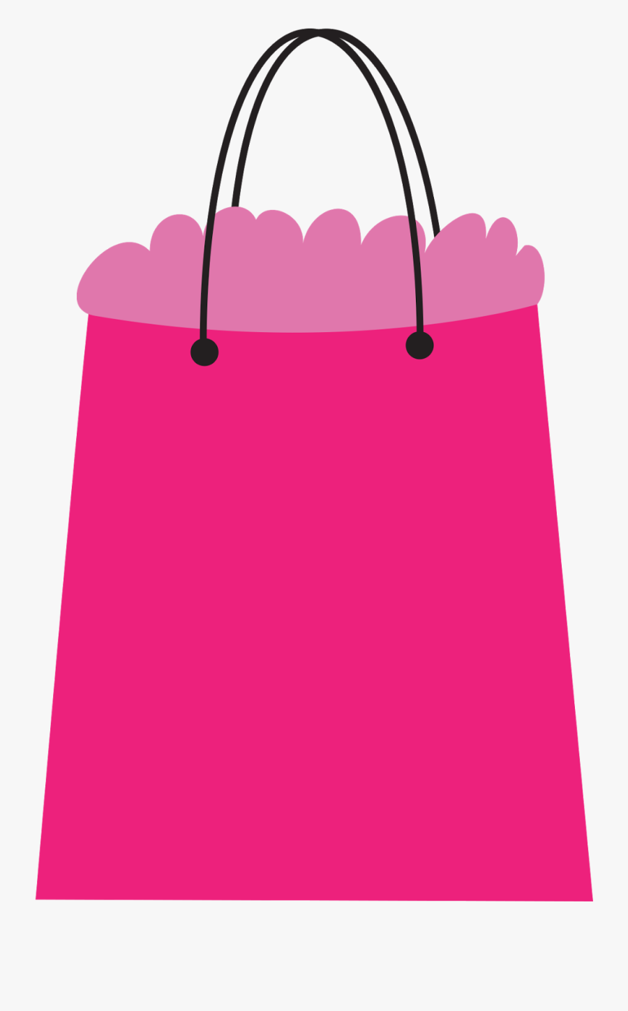 Pink Shopping Bag Clip Art, Transparent Clipart