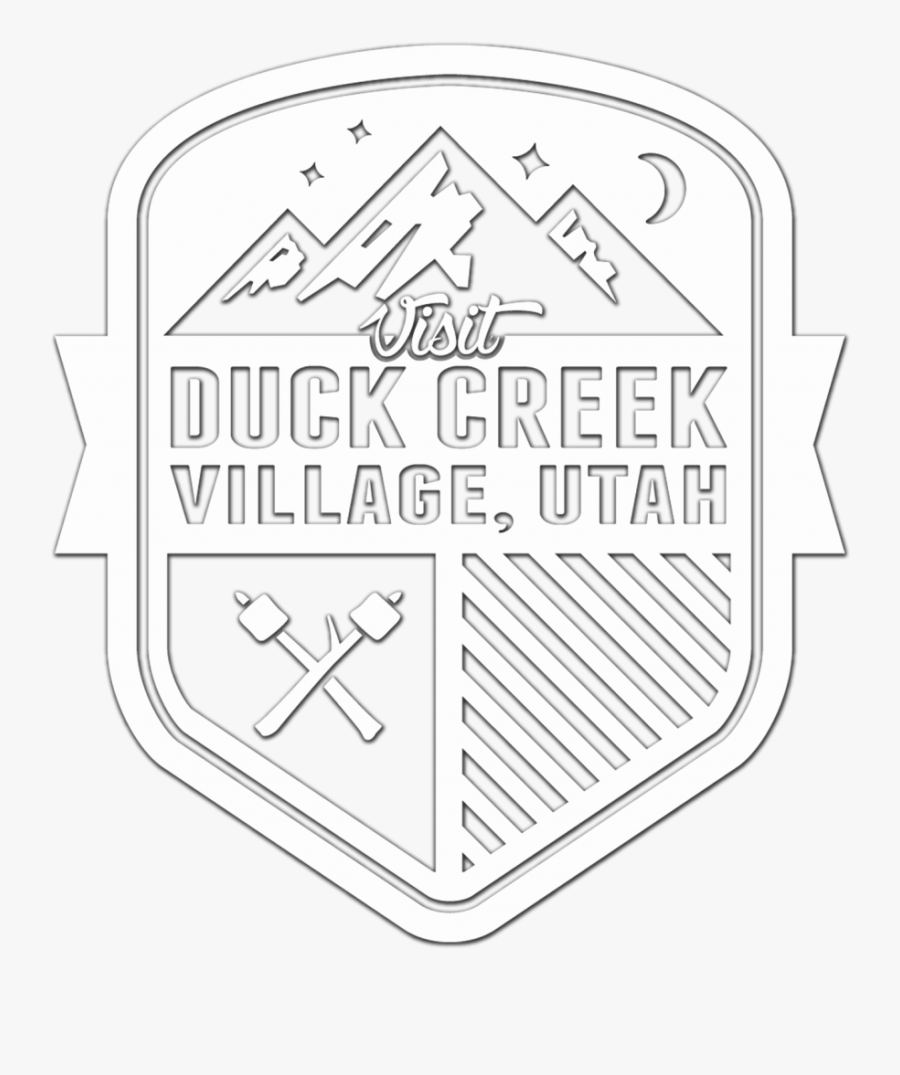 Visit Duck Creek Village Logo In Transparent White - Summit Door And Trim, Transparent Clipart