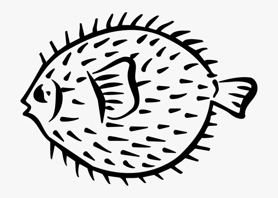 Transparent Pineapple Drawing Png - Drawing A Puffer Fish, Transparent Clipart