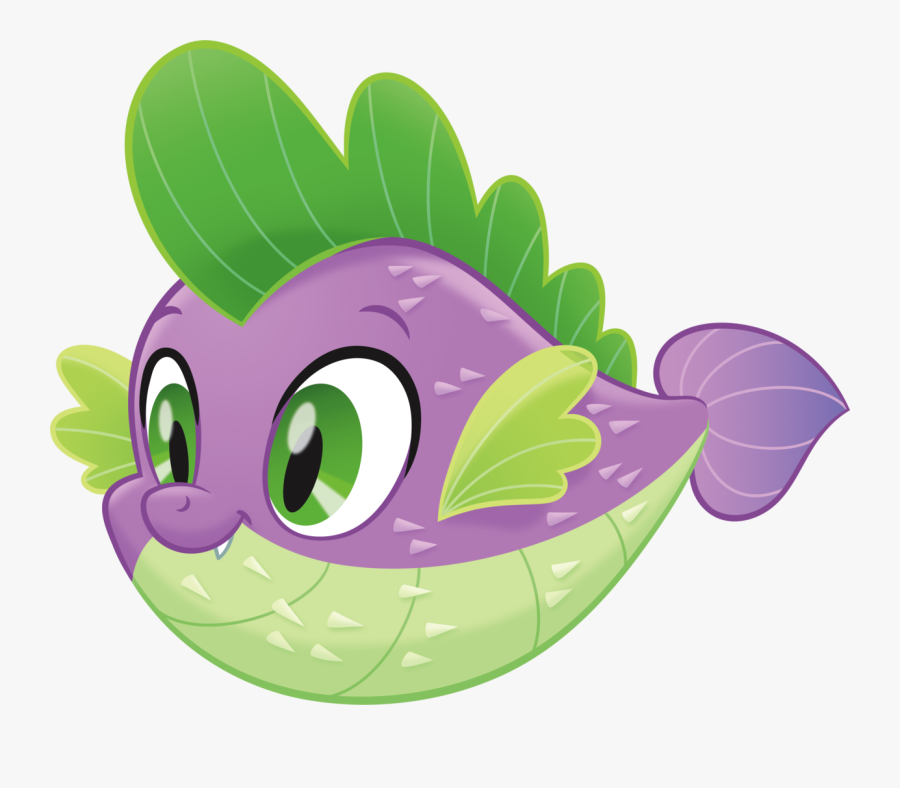 Pufferfish Drawing Little Fish Huge Freebie Download - My Little Pony Spike Puffer Fish, Transparent Clipart