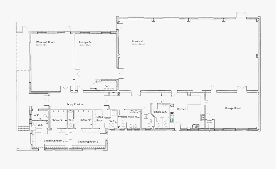 Hall Plan - Technical Drawing, Transparent Clipart