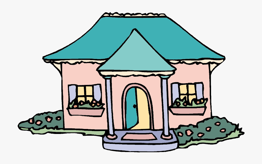 Houses Vector Cartoon Illustration Free Frame Clipart - Адаптация В Детский Сад Презентация, Transparent Clipart