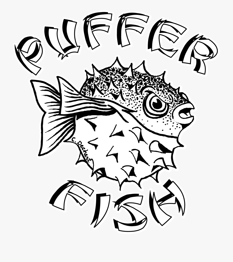 Puffer Fish - Illustration, Transparent Clipart