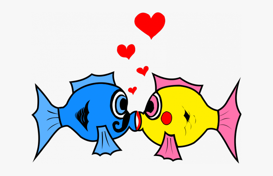 693 X 500 0 - 2 Fish Clipart Black And White, Transparent Clipart