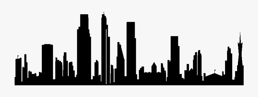 Skyline Silhouette City High-rise Building Photography - Silhouette Transparent Transparent Background Village, Transparent Clipart