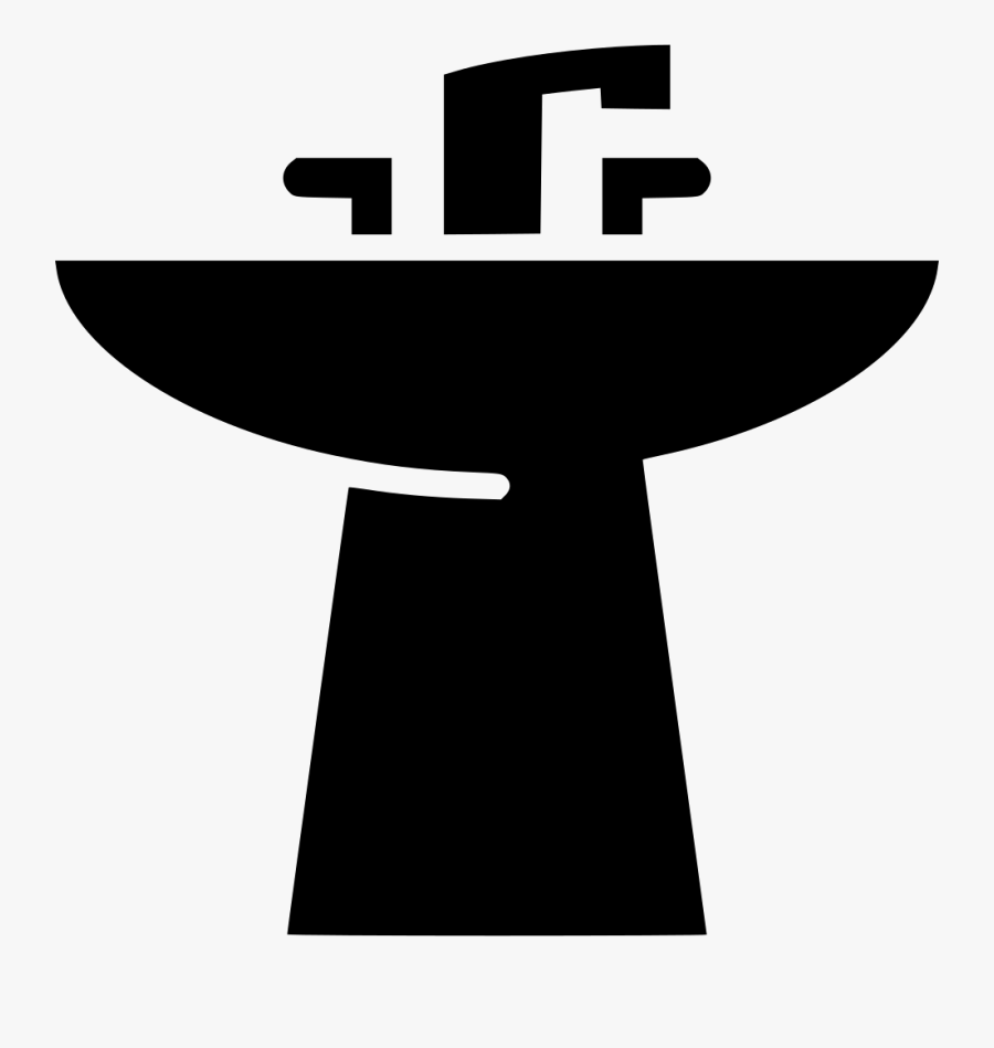 Bathroom Sink - صور لوجو سباكه ابيض واسود, Transparent Clipart