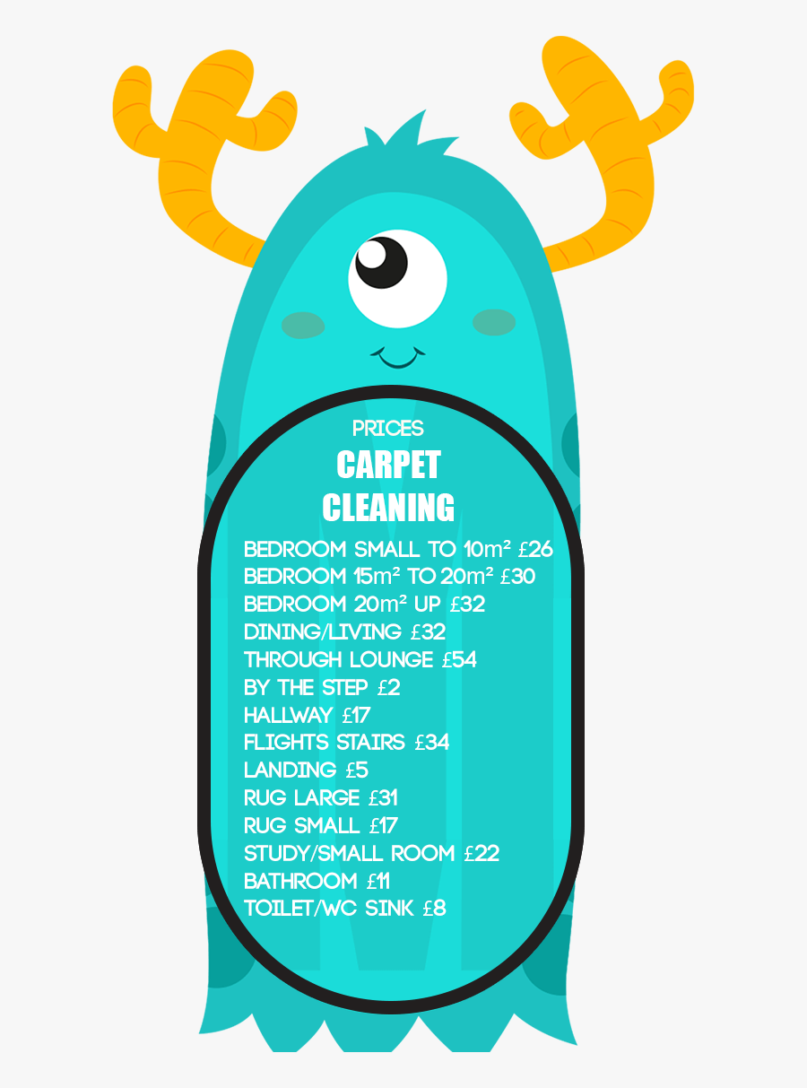 Prices Carpet Cleaning - Monstruo Infantil Png, Transparent Clipart