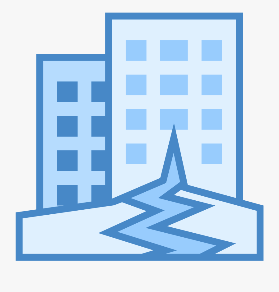 This Icon Represents An Earthquake - Earthquake Png Blue, Transparent Clipart