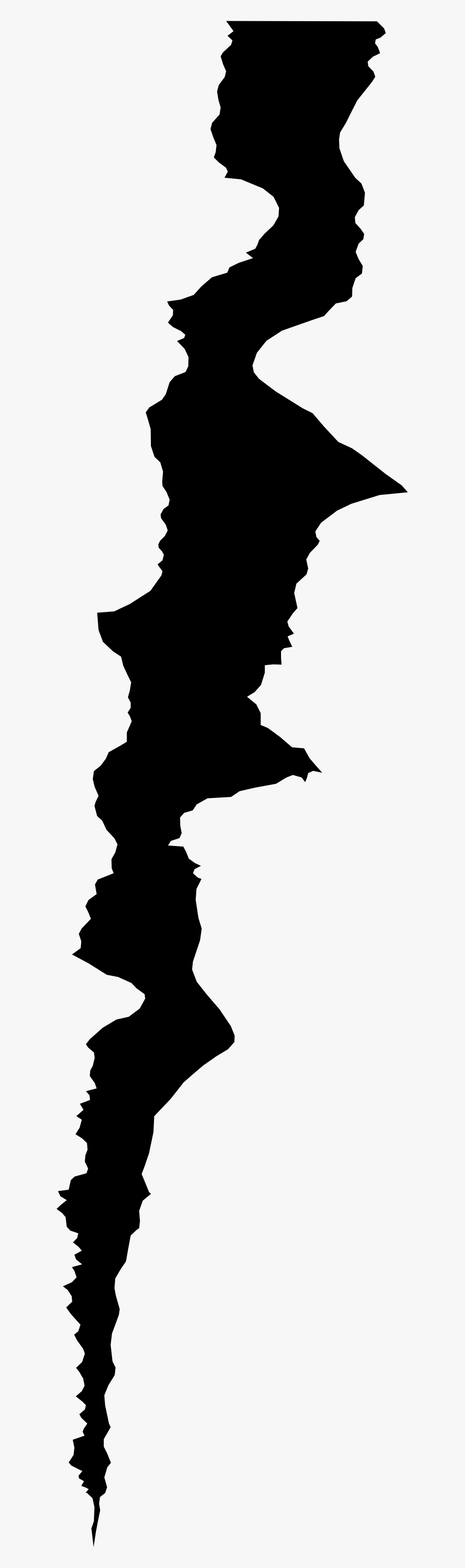 Ground Clipart Crack - Crack Silhouette, Transparent Clipart