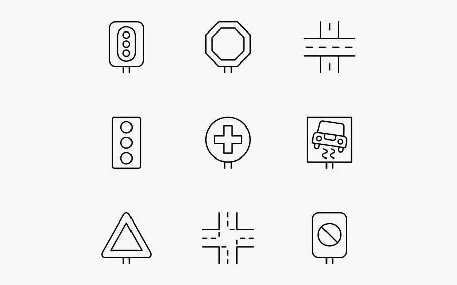 Street Signs - Icon, Transparent Clipart