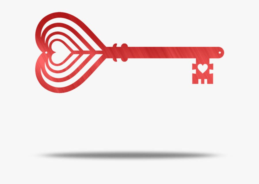 The Key To My Heart Steel Wall Art - Art, Transparent Clipart