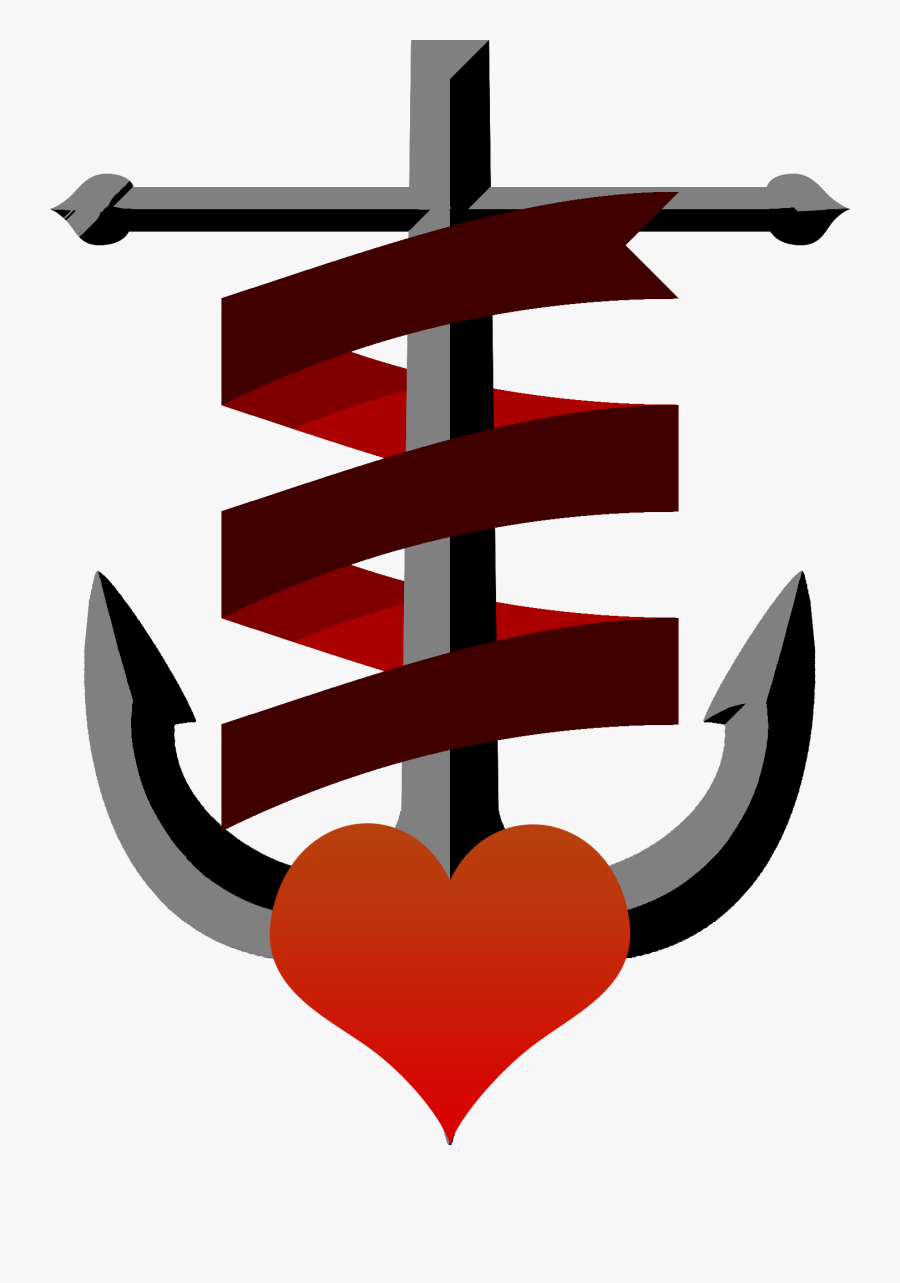 Heart Anchor Clip Art, Transparent Clipart