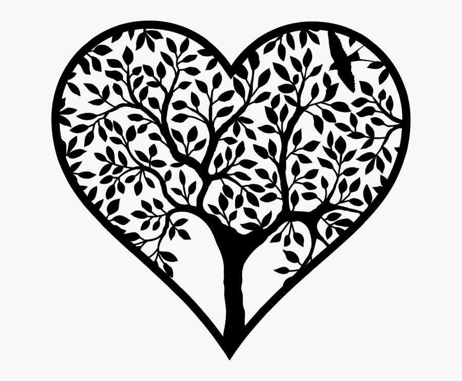 Heart Tree Art Tattoo, Transparent Clipart
