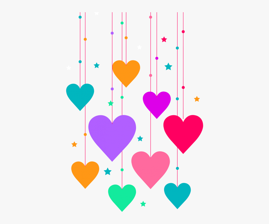 Heart,pink,text,clip Day,heart - Blue Heart Background Png, Transparent Clipart