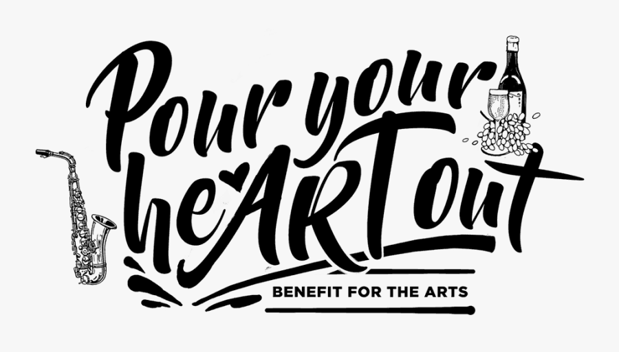 Pour Your Heart Out Event Logo - Calligraphy, Transparent Clipart