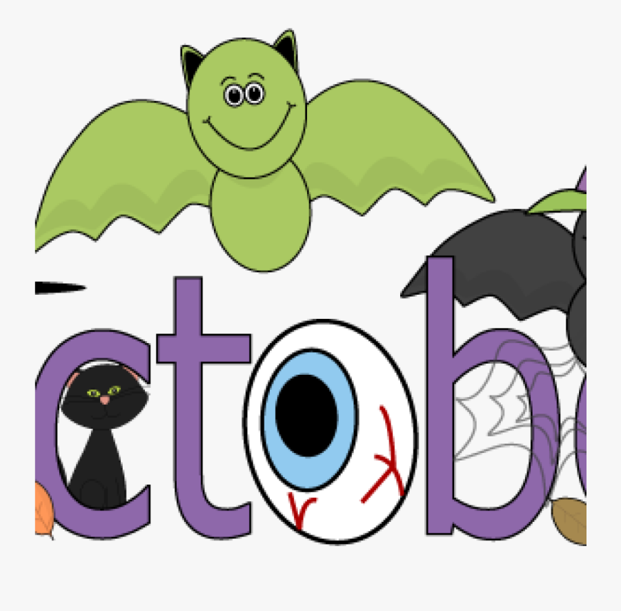 Clip Art For October Fun Month Of October Halloween - Month October Png Clipart, Transparent Clipart