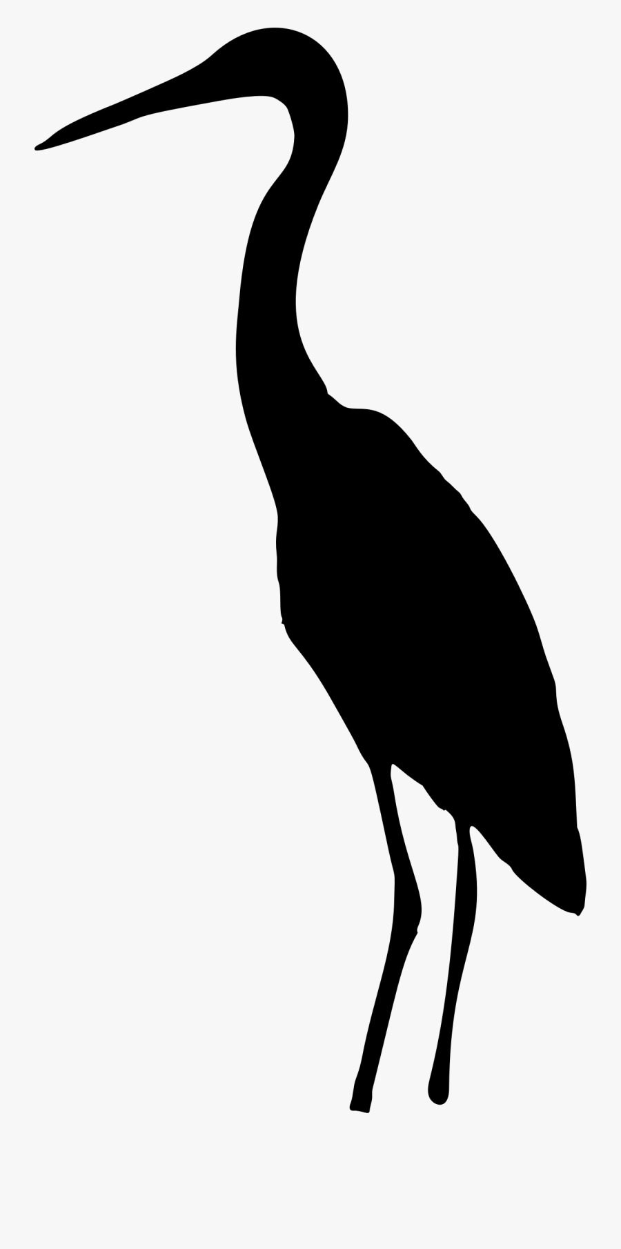 Clipart Heron Silhouette Clip Art For Canned Food Drive - Crane Bird Silhouette Png, Transparent Clipart