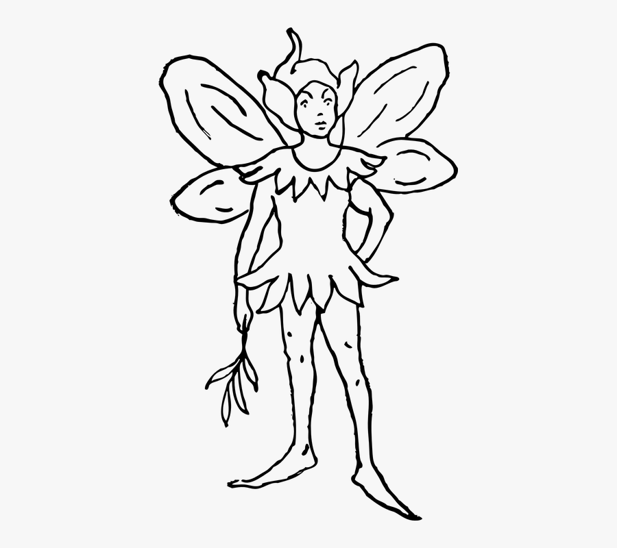 Drawn Elf Elfin - Fairy Clip Art, Transparent Clipart