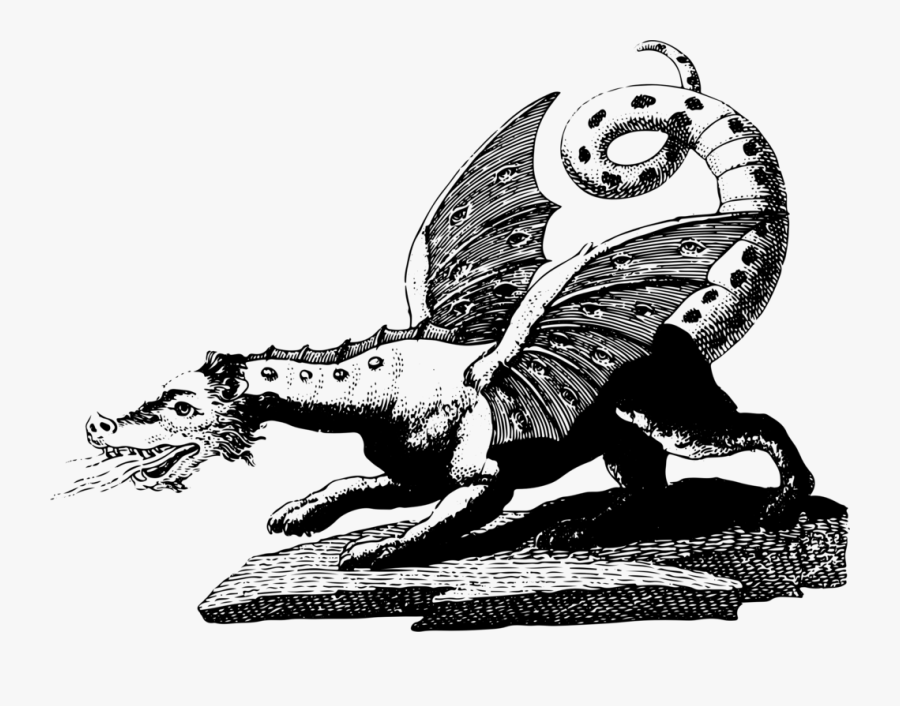 Visual Arts,art,printmaking - European Dragon, Transparent Clipart